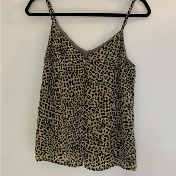 Dusty Olive Leopard Tank - Picture 1 of 2